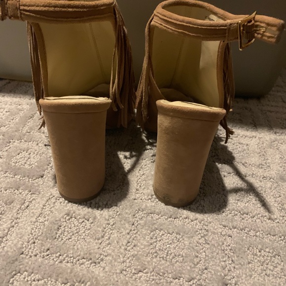 Vince Camuto Fringe Mule Sandals - Picture 3 of 5